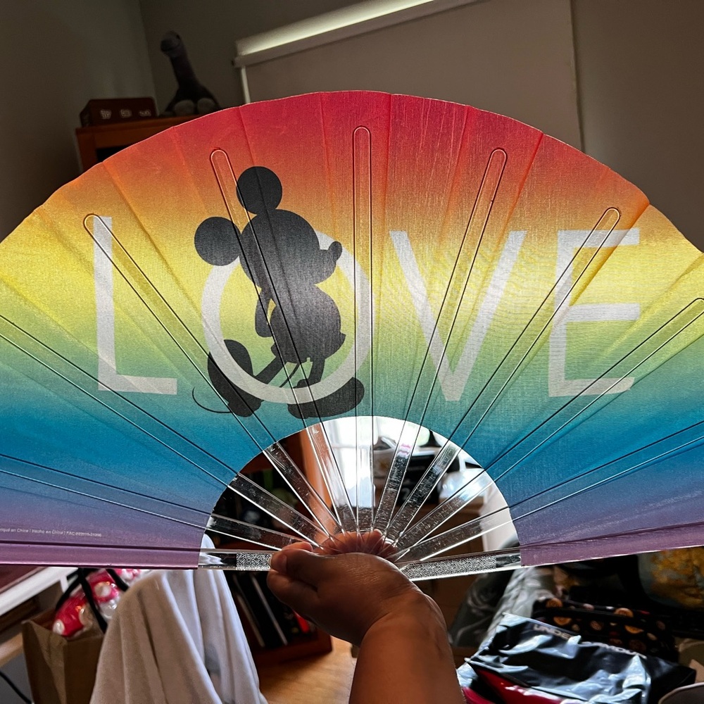 Rainbow Fan Mickey Mouse Pride